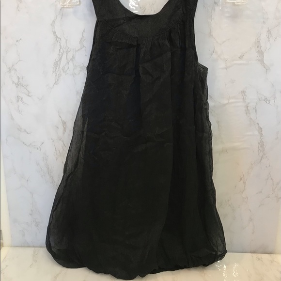 OS Black Tank or Dress with Pearl Collar - Picture 3 of 6